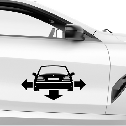 Abstand Aufkleber - Beispielansicht