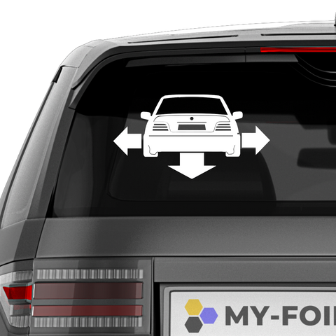 Abstand Aufkleber - Beispielansicht