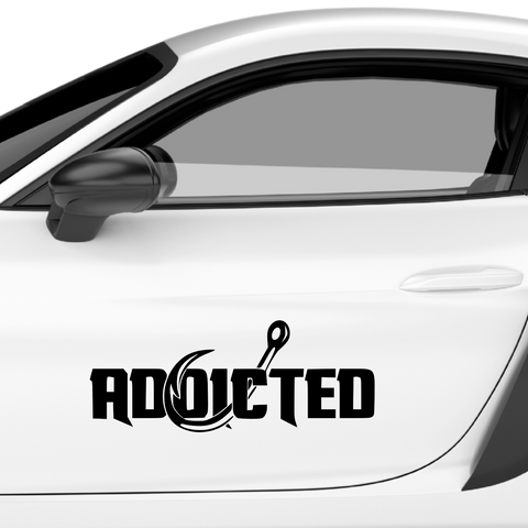 Addicted Aufkleber - Beispielansicht