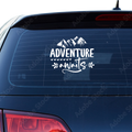 Adventure awaits Aufkleber - Beispielansicht