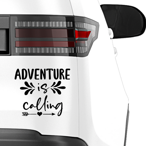 Adventure is calling Aufkleber - Beispielansicht