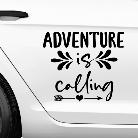 Adventure is calling Aufkleber - Beispielansicht