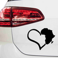 Afrika Herz Aufkleber - Beispielansicht