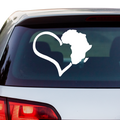Afrika Herz Aufkleber - Beispielansicht