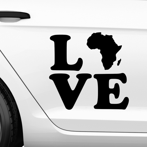Afrika Love Aufkleber 1 - Beispielansicht