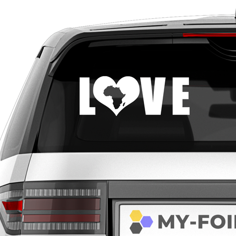 Afrika Love Aufkleber 2 - Beispielansicht