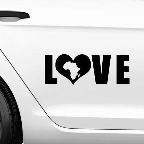 Afrika Love Aufkleber 2 - Beispielansicht