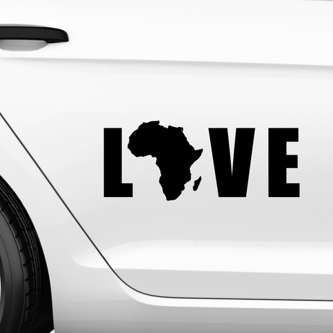 Afrika Love Aufkleber 3 - Beispielansicht