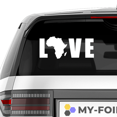 Afrika Love Aufkleber 3 - Beispielansicht