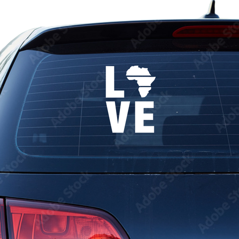 Afrika Love Aufkleber 4 - Beispielansicht