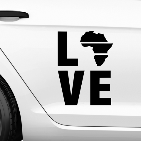 Afrika Love Aufkleber 4 - Beispielansicht