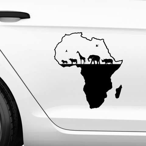 Afrika Tiere Aufkleber - Beispielansicht