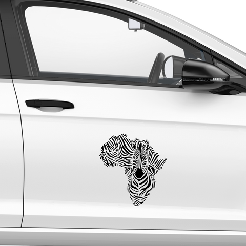 Afrika Zebra Aufkleber - Beispielansicht
