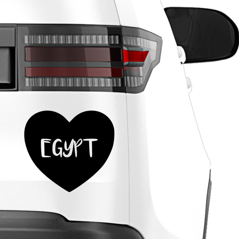 Agypten Herz Aufkleber - Beispielansicht