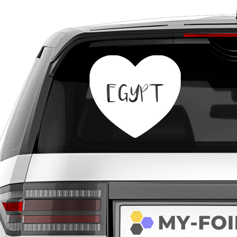 Agypten Herz Aufkleber - Beispielansicht