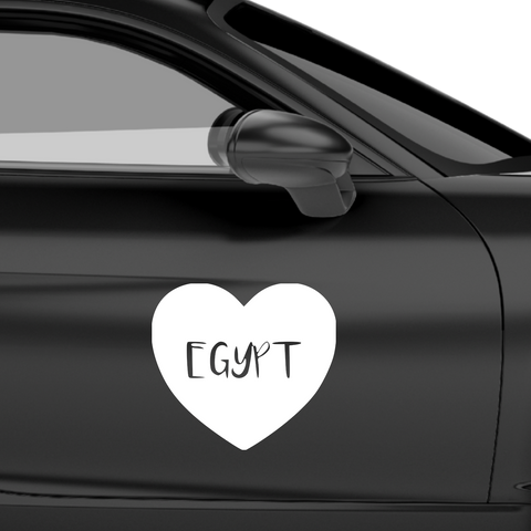 Agypten Herz Aufkleber - Beispielansicht