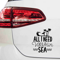 All i need Vitamin Sea Aufkleber - Beispielansicht