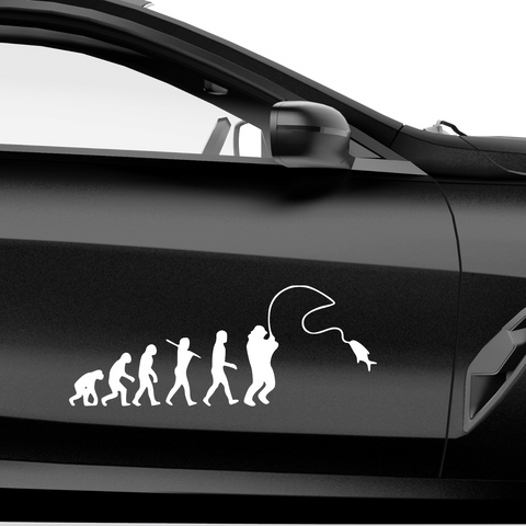 Angler Evolution Aufkleber - Beispielansicht