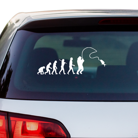 Angler Evolution Aufkleber - Beispielansicht