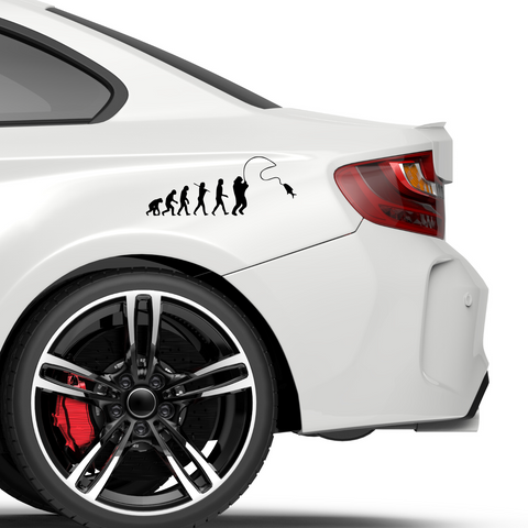Angler Evolution Aufkleber - Beispielansicht