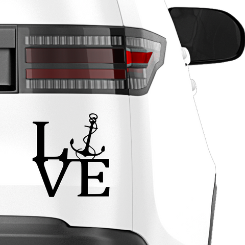 Anker Love Aufkleber - Beispielansicht