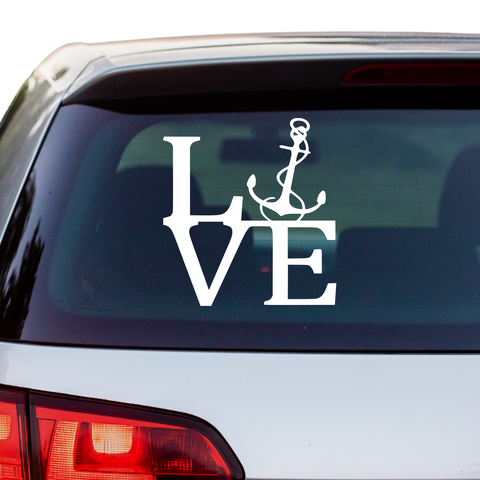 Anker Love Aufkleber - Beispielansicht