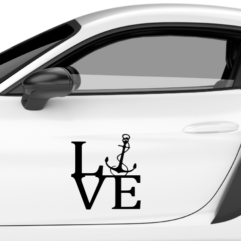 Anker Love Aufkleber - Beispielansicht