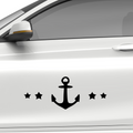 Anker Sterne Aufkleber - Beispielansicht