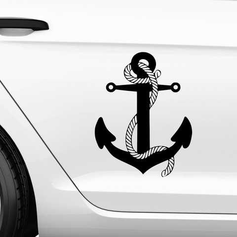 Anker mit Seil Aufkleber - Beispielansicht