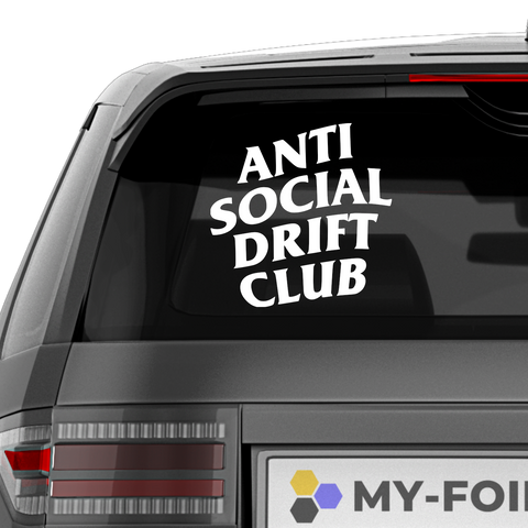 Anti Social Drift Club Aufkleber - Beispielansicht