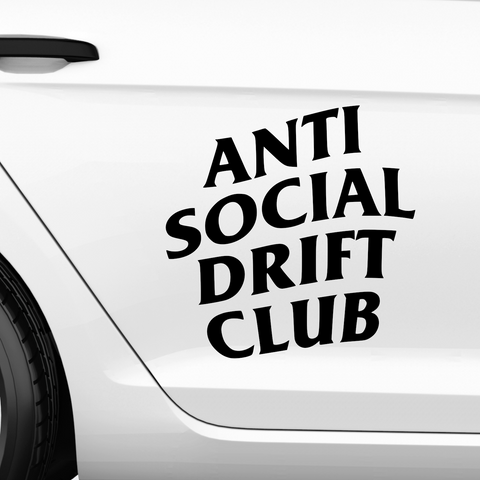 Anti Social Drift Club Aufkleber - Beispielansicht