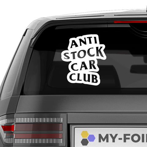 Anti Stock Car Club Aufkleber - Beispielansicht