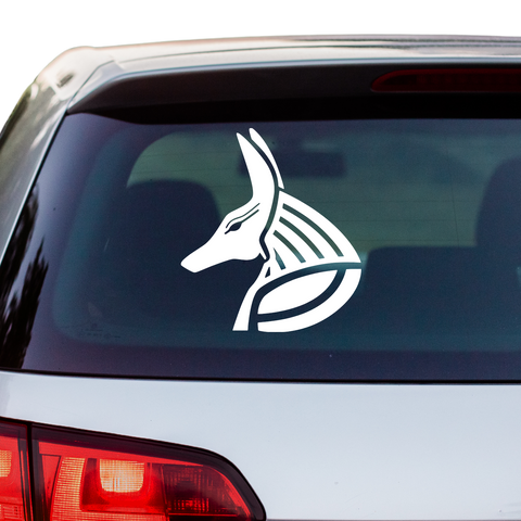 Anubis Kopf Aufkleber - Beispielansicht