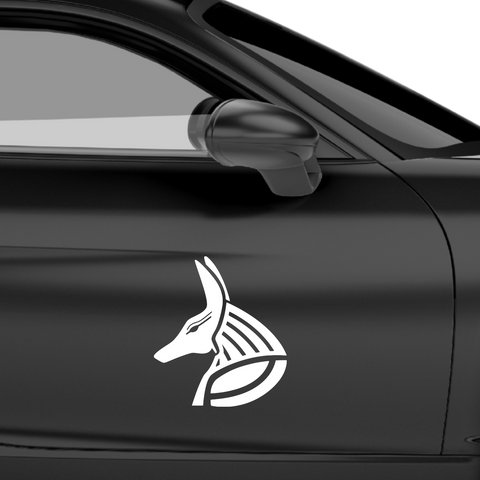 Anubis Kopf Aufkleber - Beispielansicht