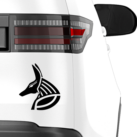 Anubis Kopf Aufkleber - Beispielansicht