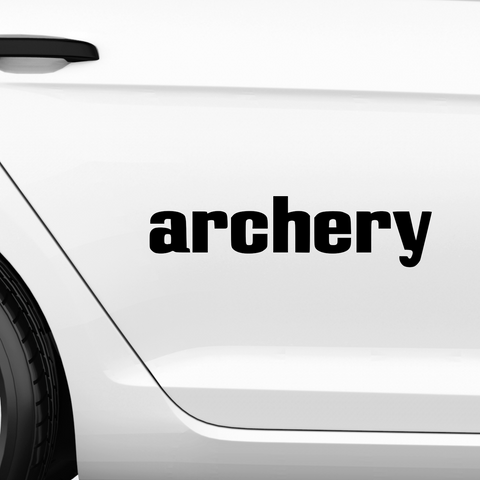 Archery Aufkleber - Beispielansicht