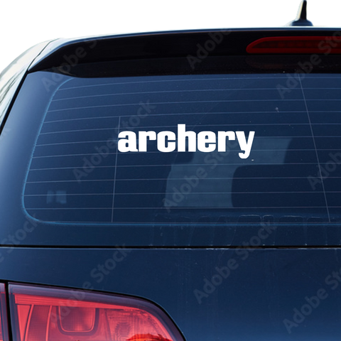 Archery Aufkleber - Beispielansicht