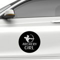 Archery Girl Aufkleber - Beispielansicht