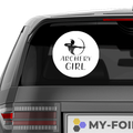 Archery Girl Aufkleber - Beispielansicht
