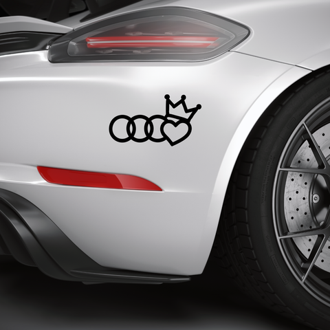 Audi King Aufkleber - Beispielansicht