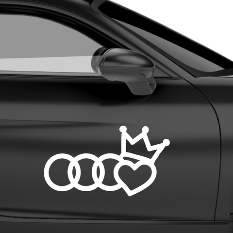 Audi King Aufkleber - Beispielansicht