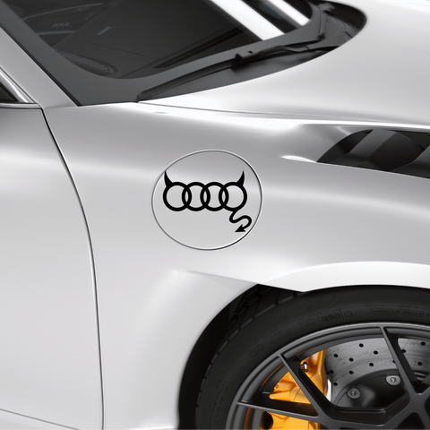 Audi Teufel Aufkleber - Beispielansicht