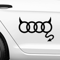 Audi Teufel Aufkleber - Beispielansicht