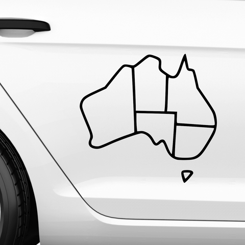 Australien Aufkleber 2 - Beispielansicht