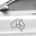 Australien Aufkleber 2 - Beispielansicht