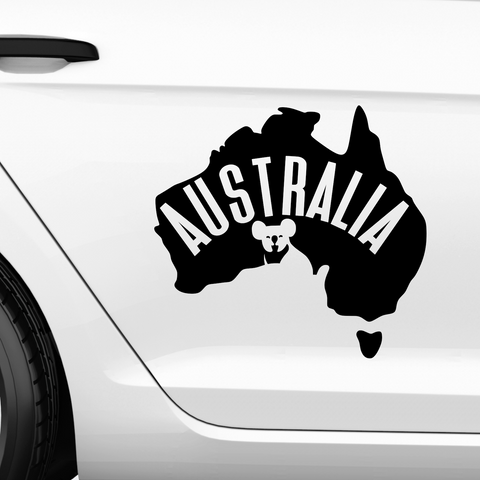 Australien mit Koala Aufkleber - Beispielansicht
