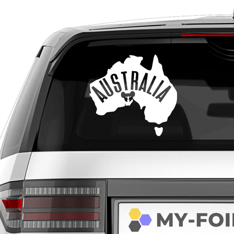 Australien mit Koala Aufkleber - Beispielansicht
