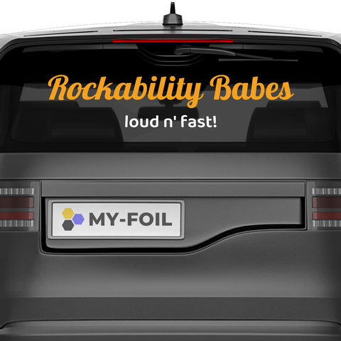 Autobeschriftung online gestalten (Wunschtext)