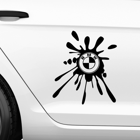 BMW Farbklecks Aufkleber - Beispielansicht