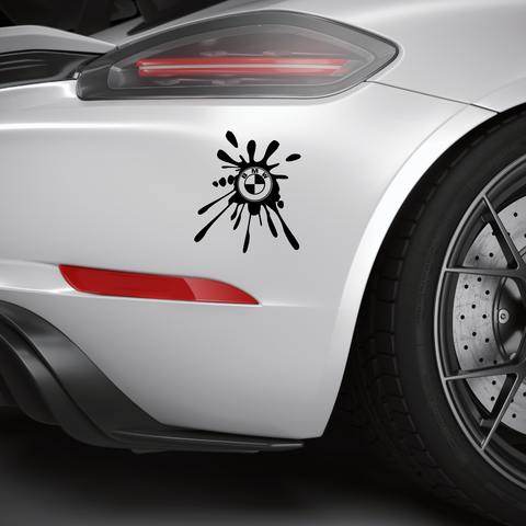 BMW Farbklecks Aufkleber - Beispielansicht